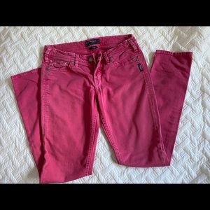 Pink Silver Jeans
